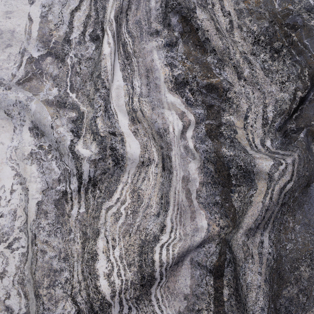 Stonehenge Wide Backing Quilting Cotton by Northcott - Graphite Swirling Lines Gradient, 108