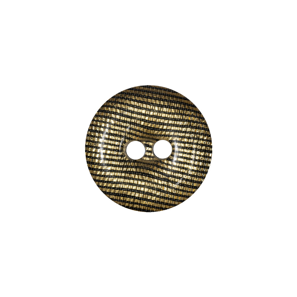 Black and Gold Iridescent Disco Two-Hole Button - 28L/18mm - Joann Fabrics