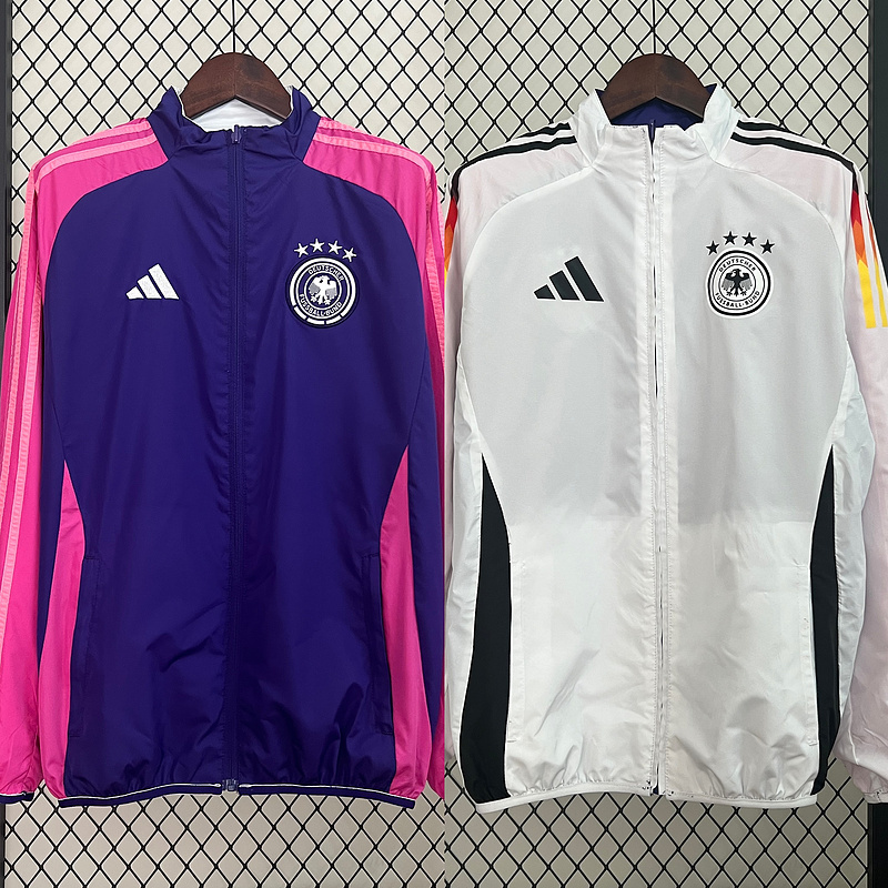 2024 Germany Reversible Windbreaker (red-white)Soccer Jersey 1:1 Thai Quality