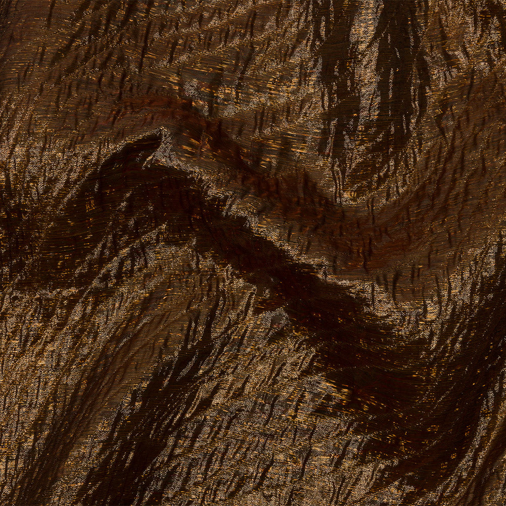 Metallic Copper Rippling Luxury Brocade - Joann Fabrics