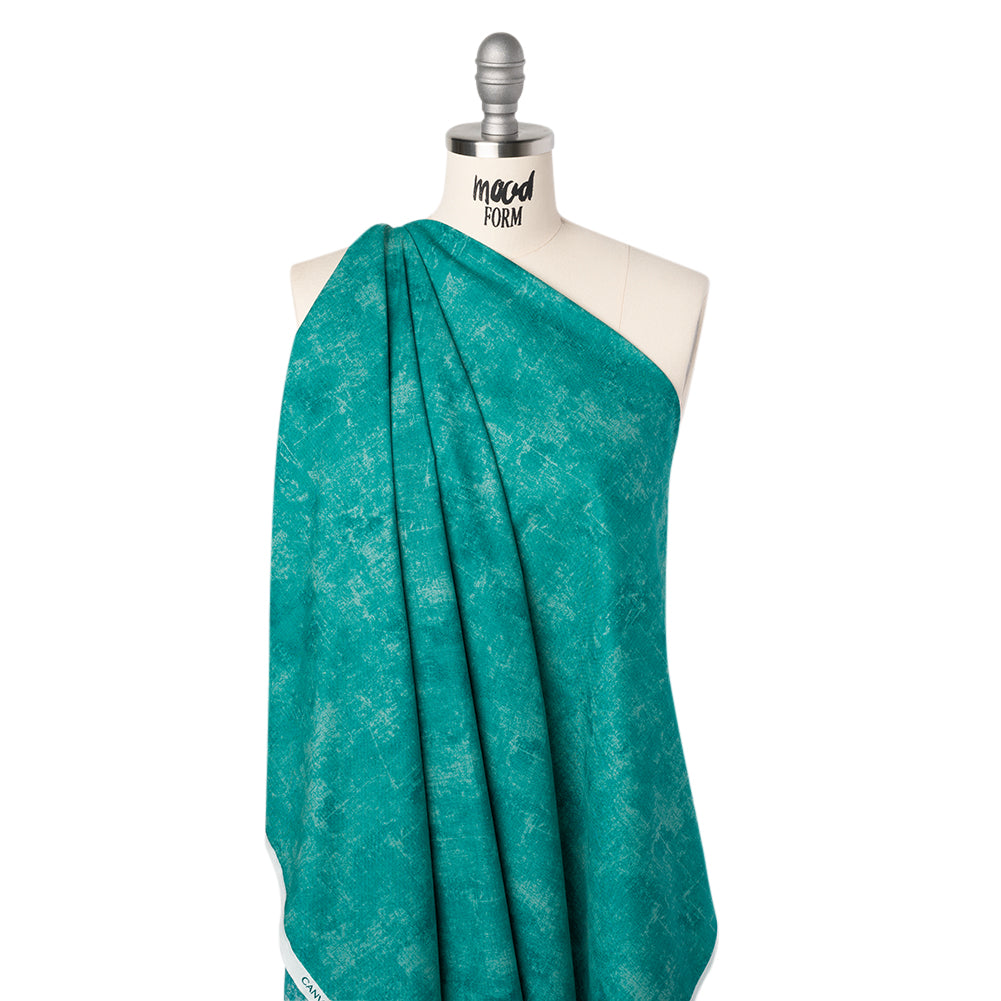 Printed Quilting Cotton by Northcott - Turquoise Painterly Texture - Canvas Collection - Joann Fabrics