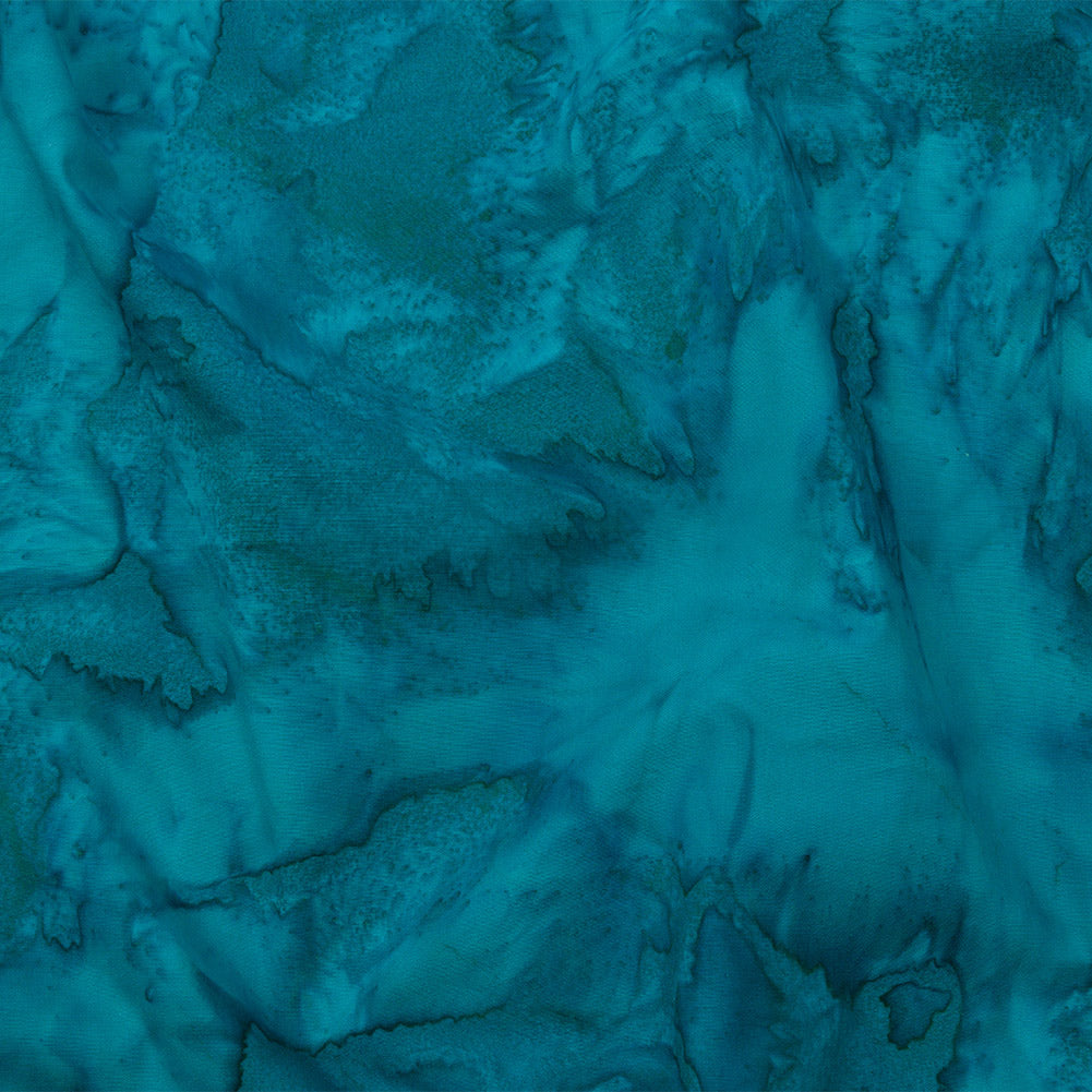 Island Batiks Foundation Basics Teal Abstract Quilting Cotton - Joann Fabrics