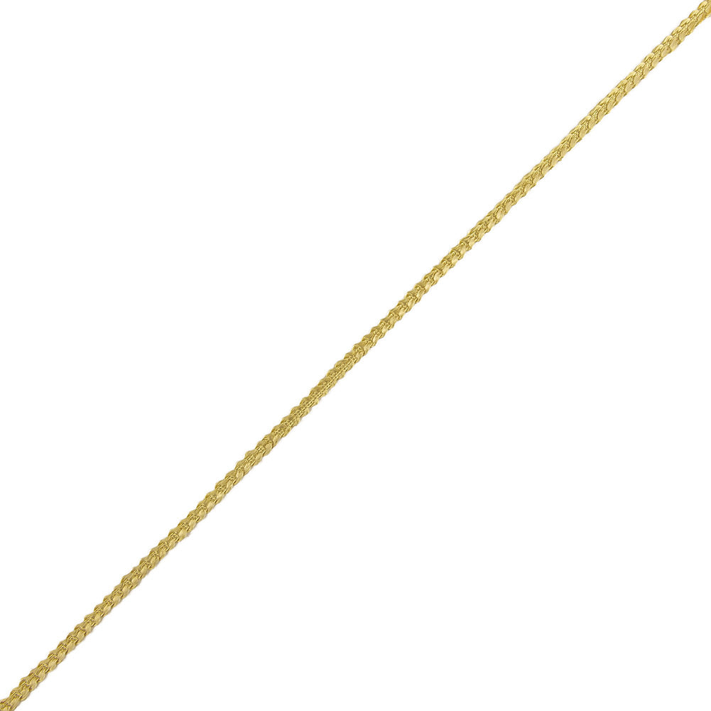 Yellow Cotton Blend Braided Trim - 0.1875