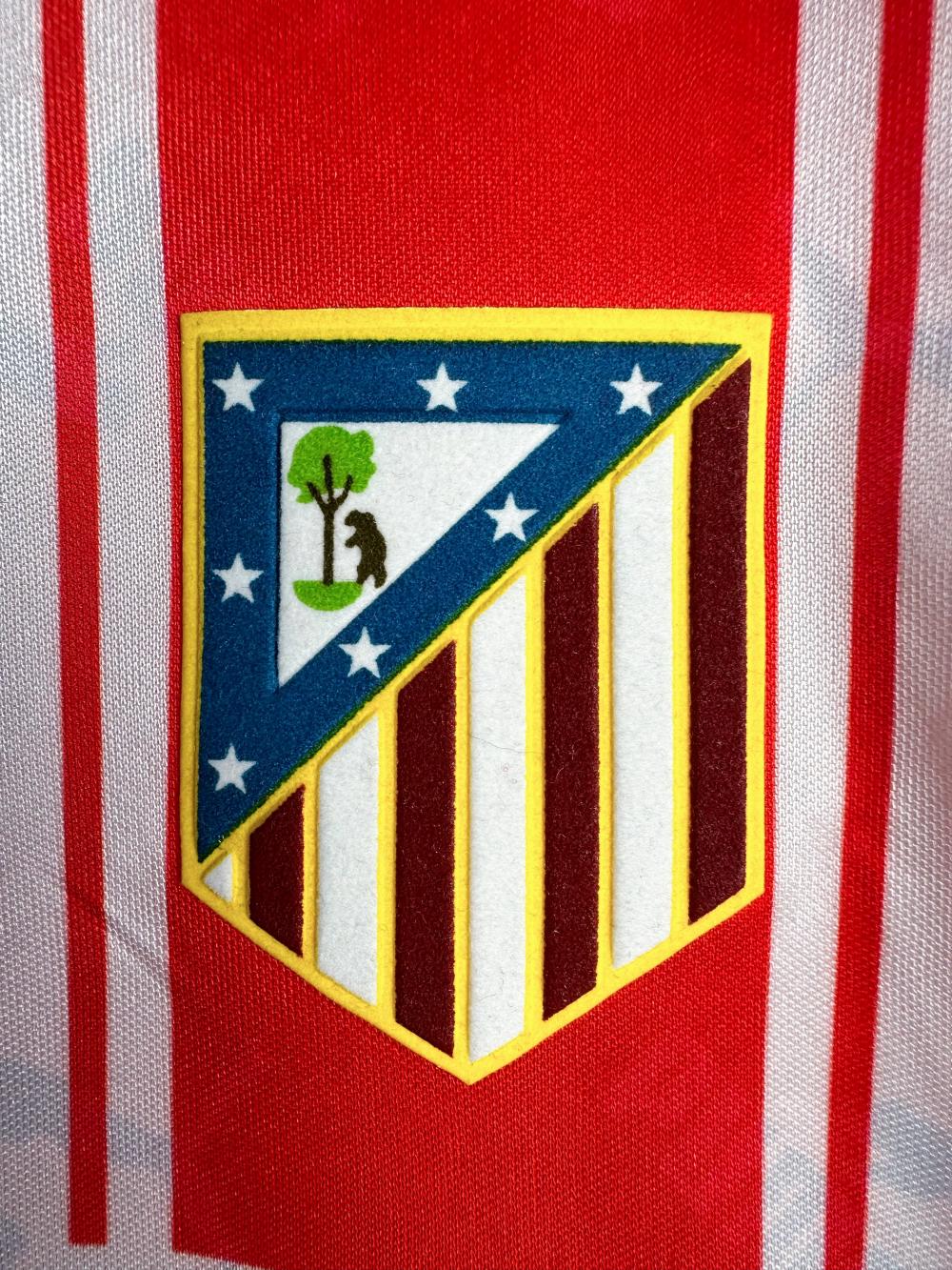 1994/1995 Retro Long sleeve Atletico Madrid Home Soccer Jersey 1:1 Thai Quality