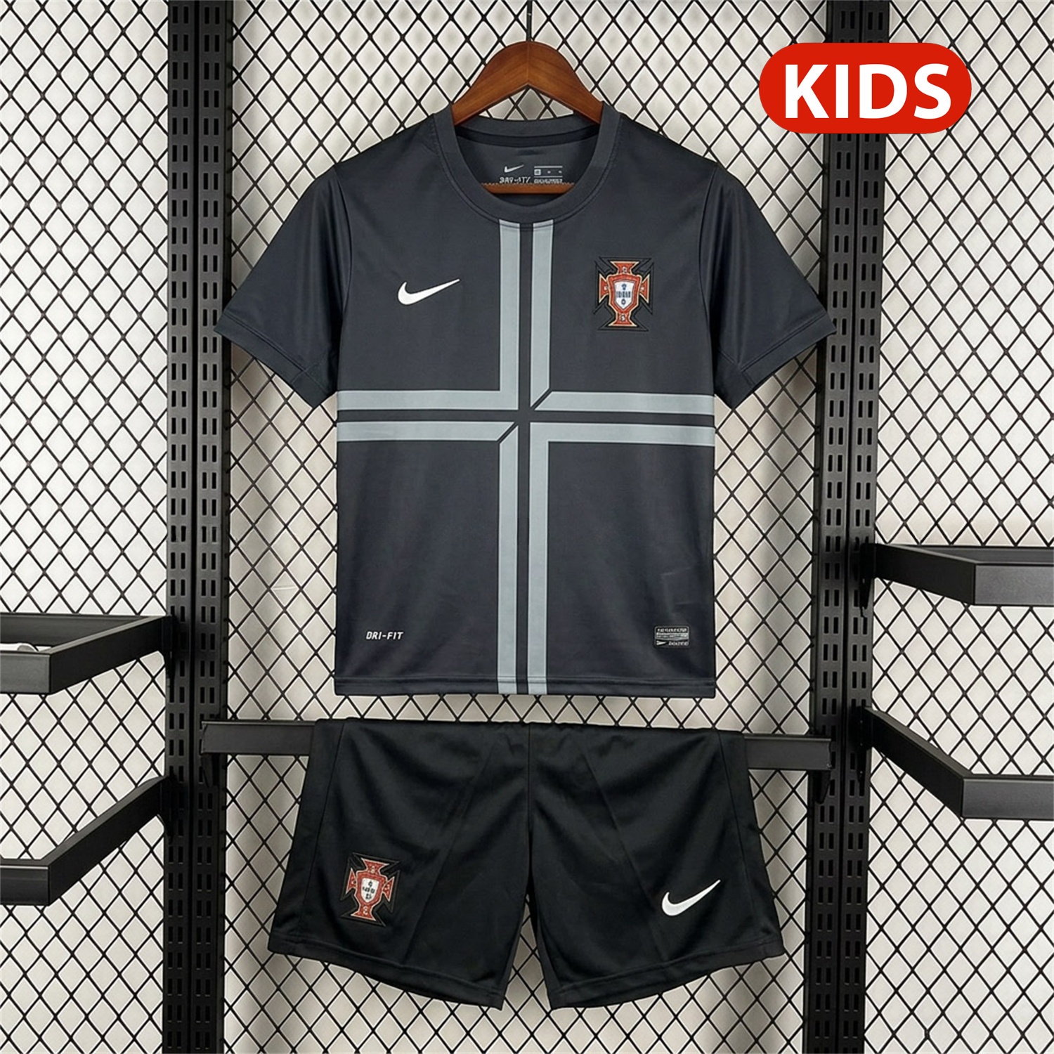 Retro Portugal 2013 Away Kids Kit - UnitedFutballJersey