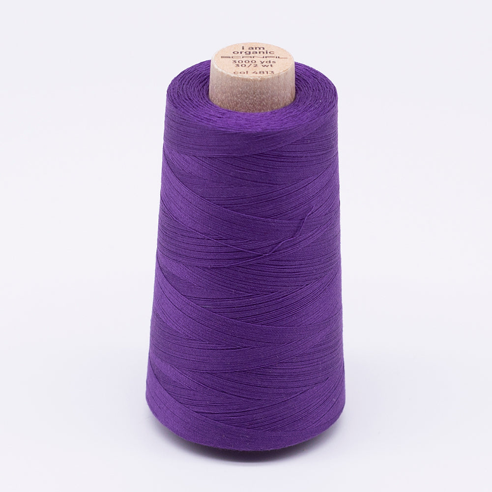SCANFIL® 30wt Organic Pima Cotton Thread 3000 yd Cone - 4813 Royal Purple - Joann Fabrics