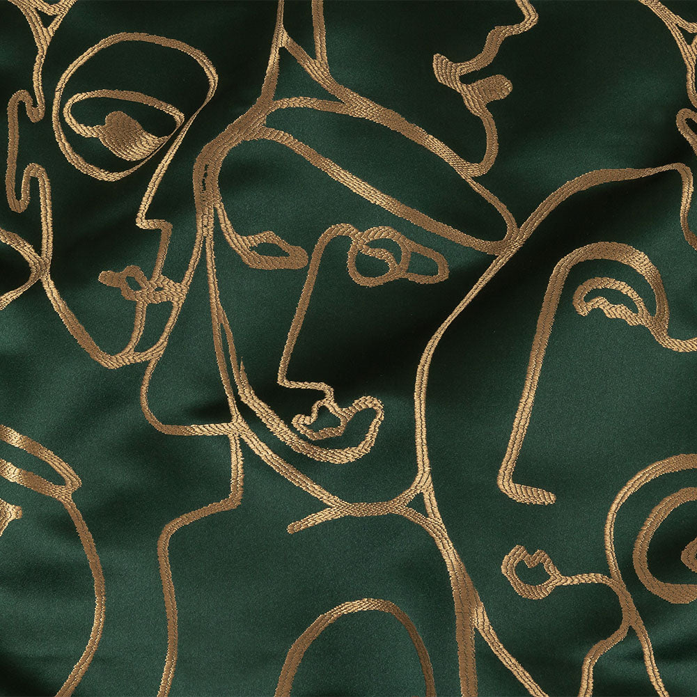 Drapery Jacquard - Emerald Face to Face - British Imported - Joann Fabrics