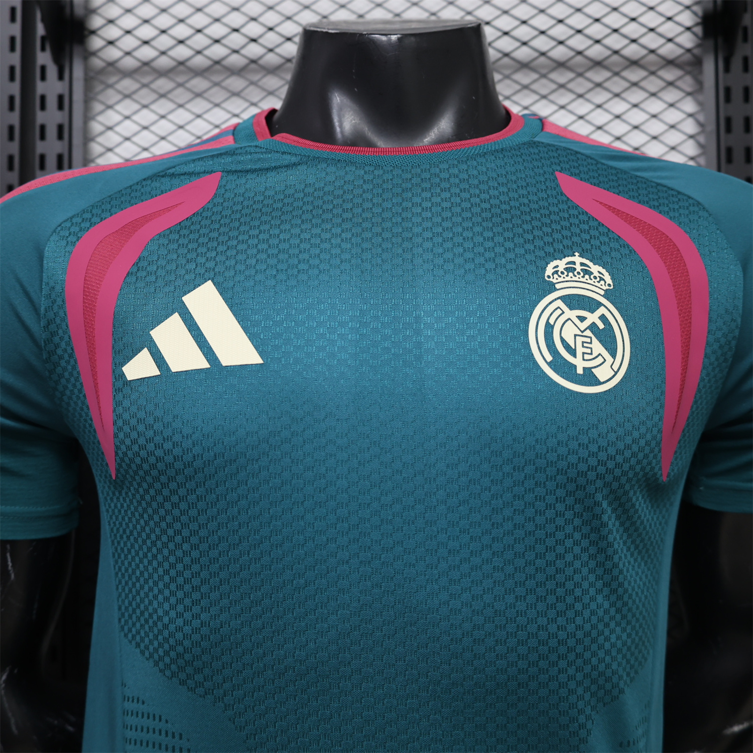 Real Madrid 26-27 Dark Green Short-Sleeve Training Jersey - Player Version - UnitedFutballJersey