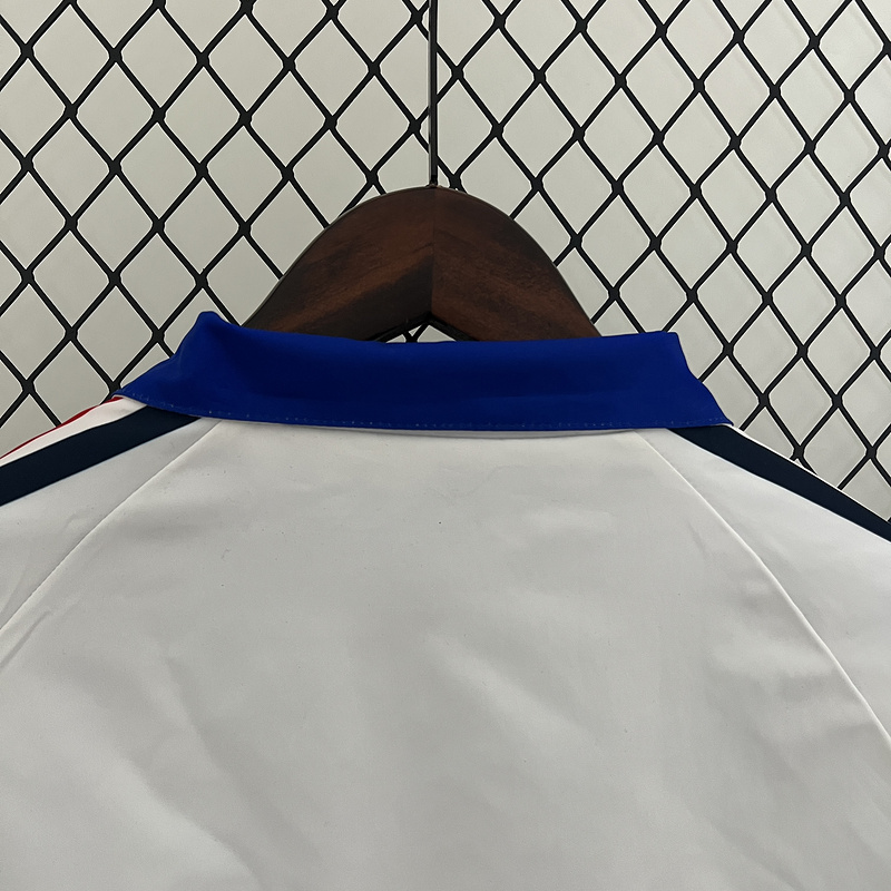 2024 France  (White-Blue) Reversible Windbreaker Soccer Jersey 1:1 Thai Quality