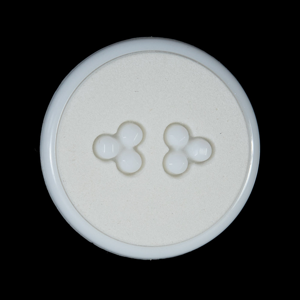White Matte and Shiny Plastic Button - 44L/28mm - Joann Fabrics