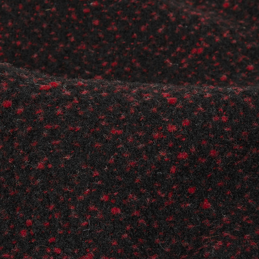 Black and Dark Pink Speckled Tactile Woolen Woven - Joann Fabrics