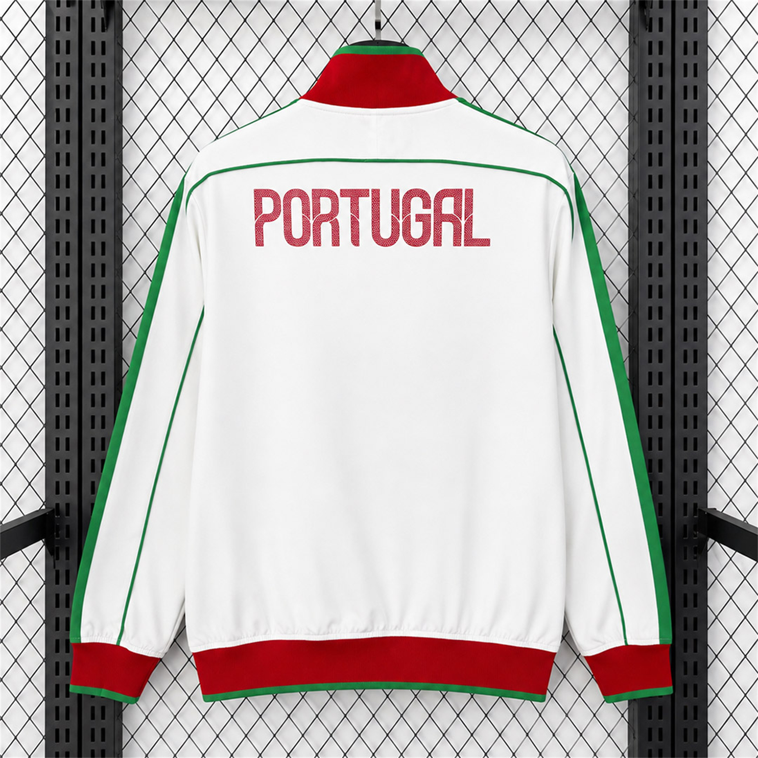 Retro Portugal 2010-11 White Windbreaker - UnitedFutballJersey