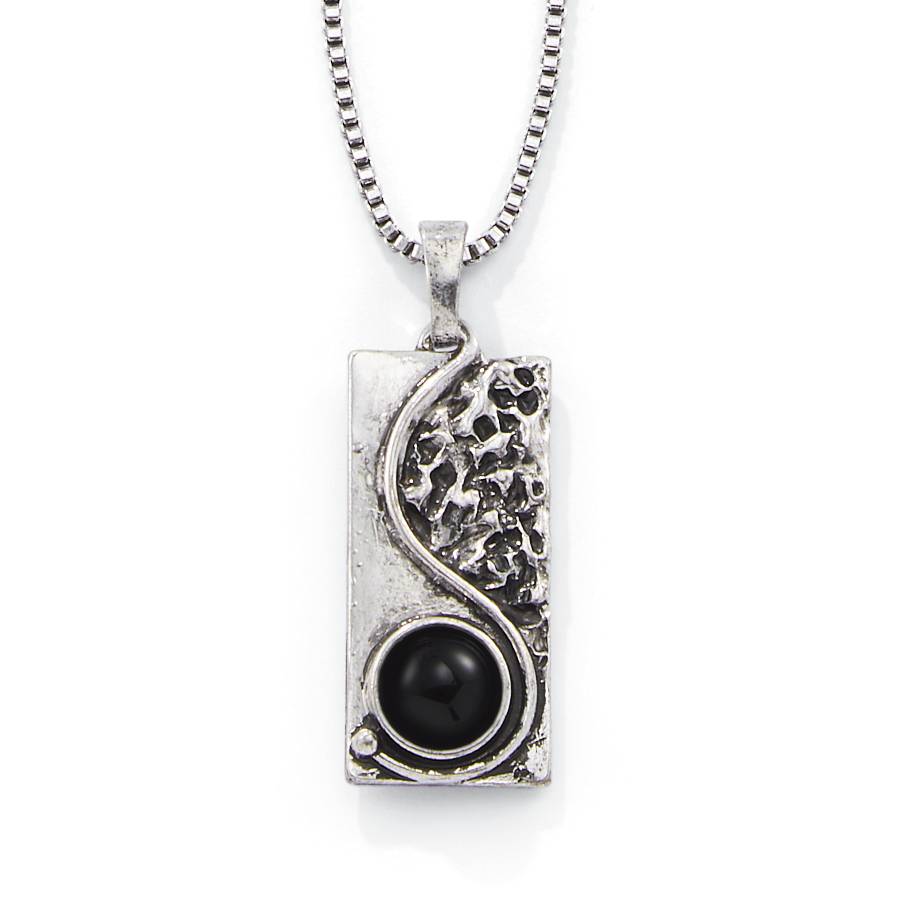 Silverplated Abstract Pendant Necklace - Northstyle Catalog