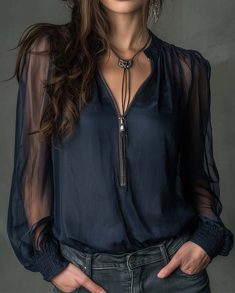 Cotton and linen shirt