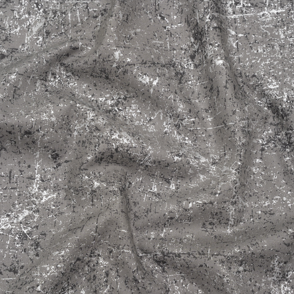 Pearl Finish Quilting Cotton by Patrick Lose for Northcott - Aluminum Textural Abstract - Glisten Collection - Joann Fabrics
