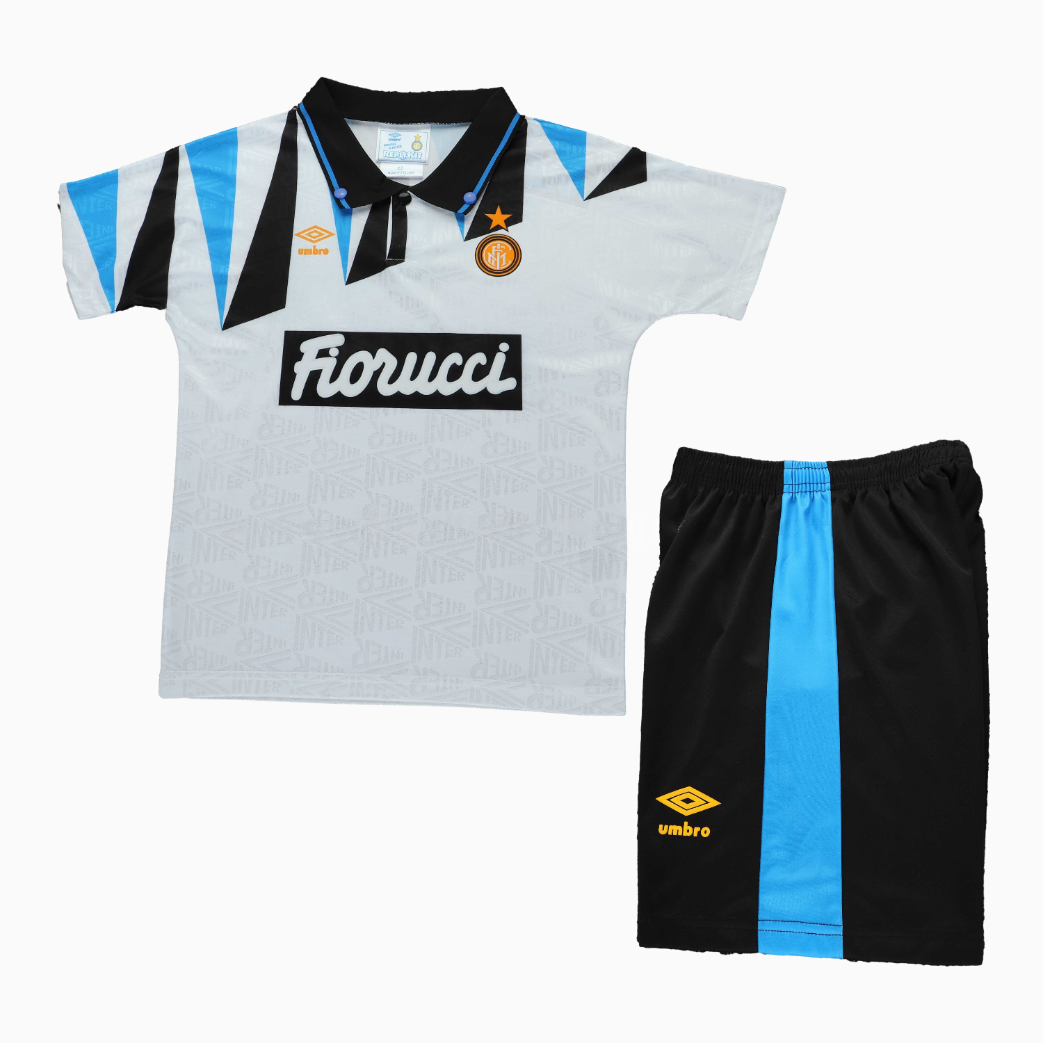 Retro Inter Milan 1992-93 Away Kids Kit - UnitedFutballJersey