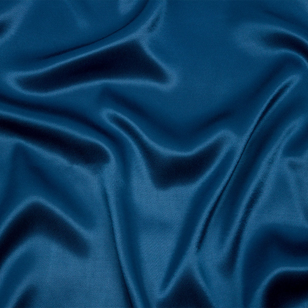 Sustainable Viscose Fluid Satin - Blue - Mood Exclusive Elliana Collection - Joann Fabrics