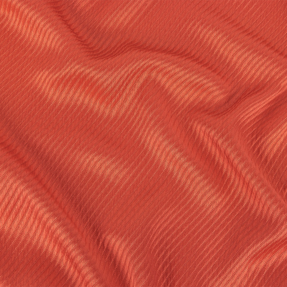 Coral Satin-Faced Regimental Stripes Polyester Matelasse - Joann Fabrics