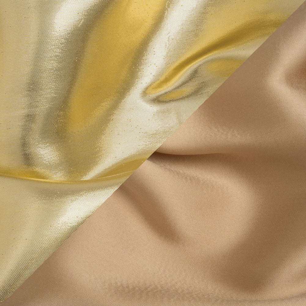 Double Faced Lame Mikado - Nude and Gold - Sara Collection - Joann Fabrics