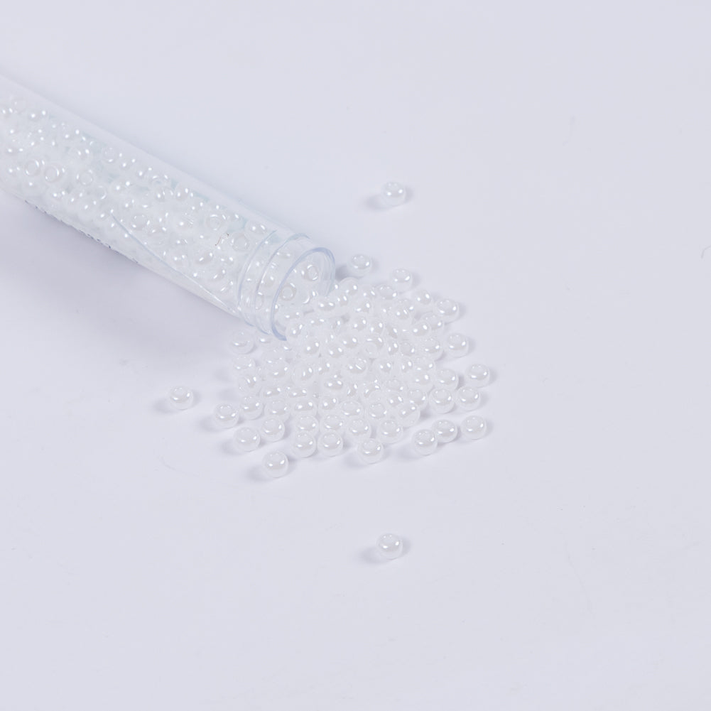 Pearl White Czech Seed Beads - Size 6 - Joann Fabrics