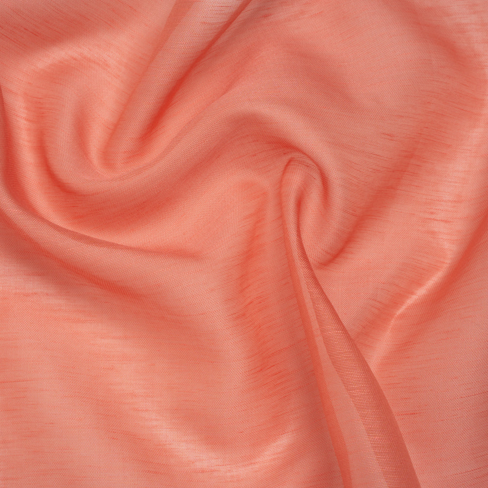 Linen and Silk Scrim - Guava Pink - Famous Australian Designer Deadstock - Joann Fabrics