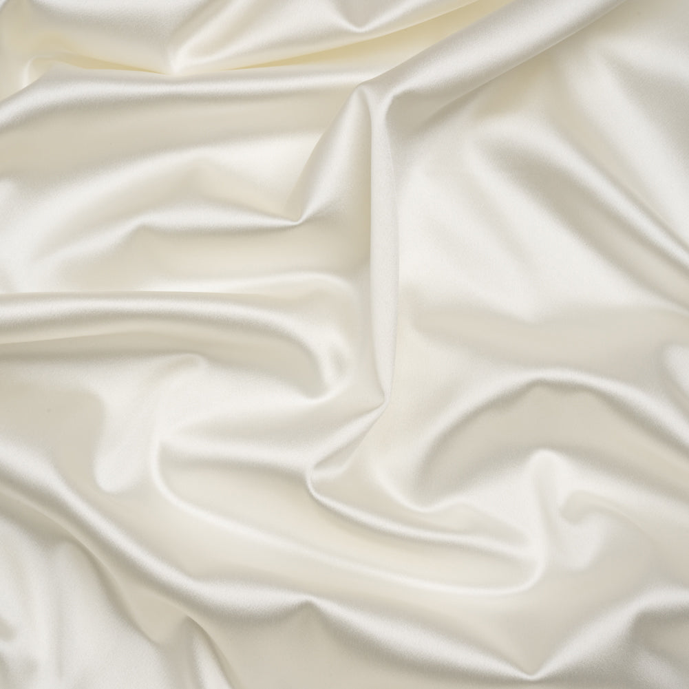 Stretch Satin Made in Italy - Polished White with White Backing - Premium Collection - Joann Fabrics
