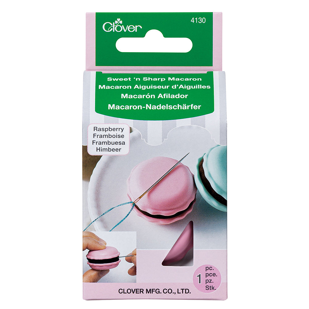Clover Sweet 'n' Sharp Macaron - Needle Holder and Sharpener - Raspberry - Joann Fabrics