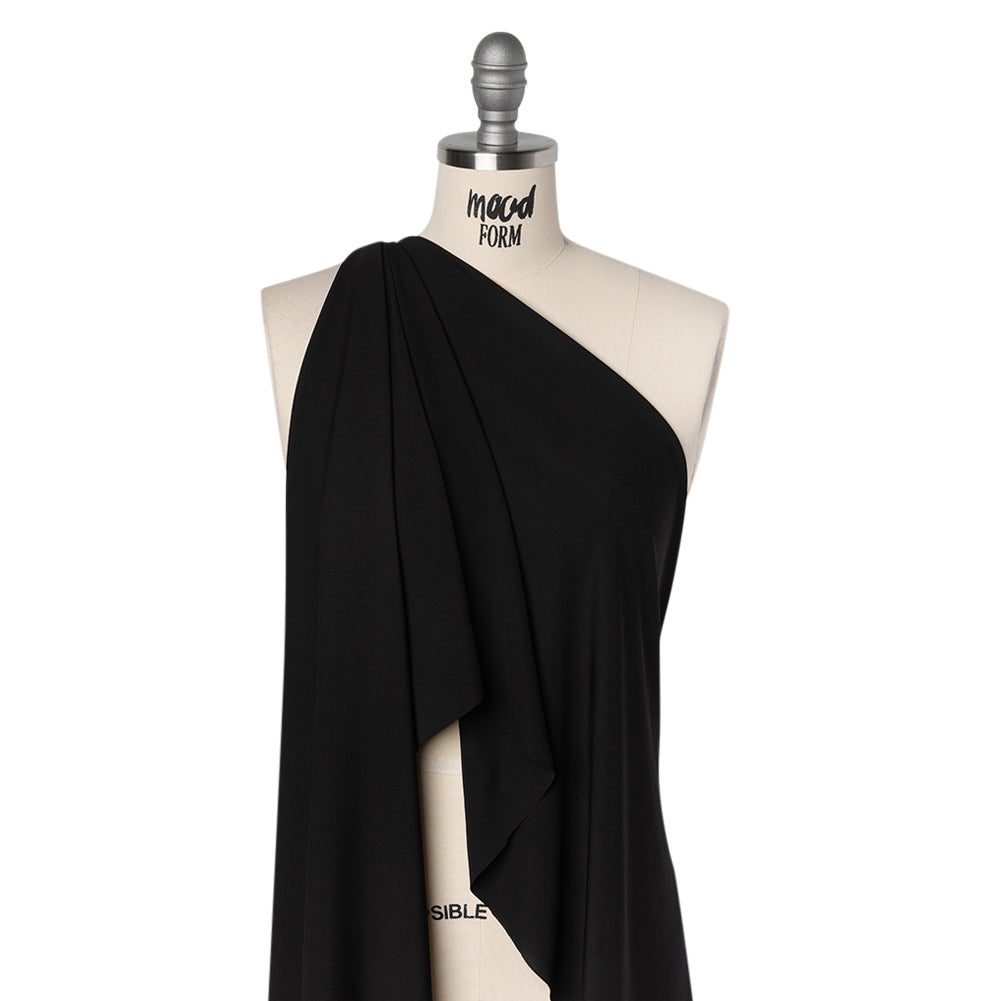 Rayon Interlock Knit - Black - Deadstock - Joann Fabrics