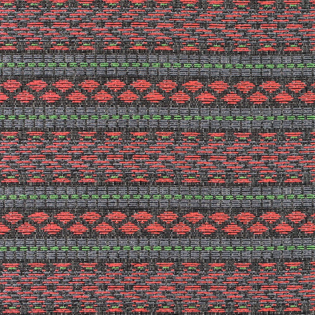 Fluorescent Pink and Lady Green Tribal Jacquard - Joann Fabrics
