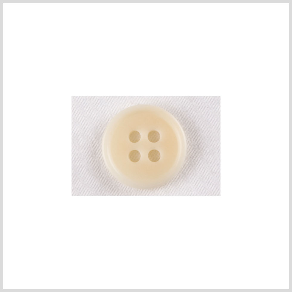 Plastic 4-Hole Button - 18L/11.5mm - Ivory Narrow Rim - Joann Fabrics
