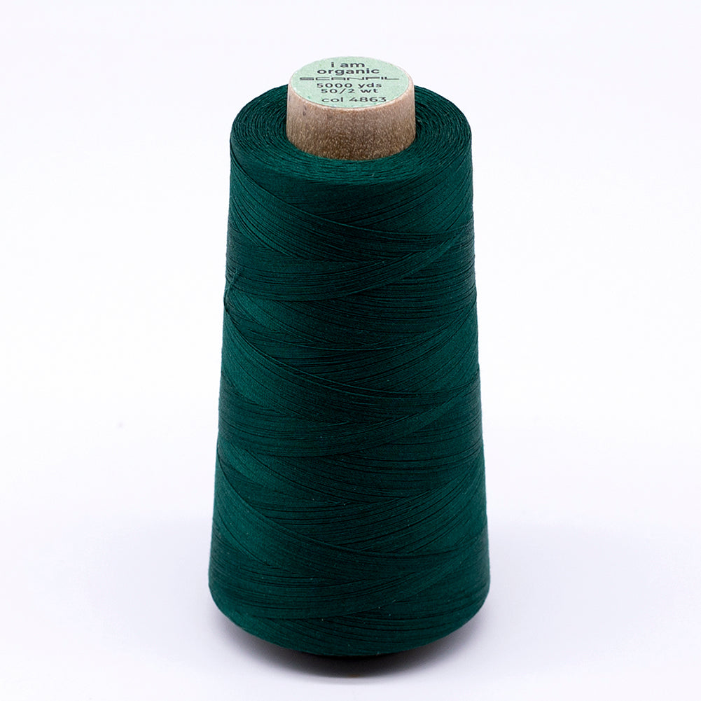 SCANFIL® 50wt Organic Pima Cotton Thread 5000 yd Cones - 4863 Galapagos Green - Joann Fabrics