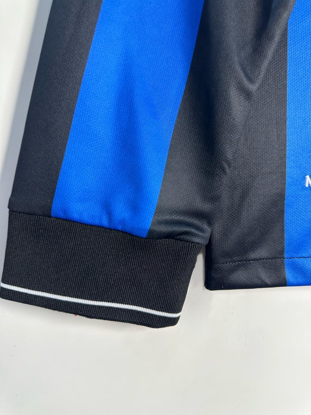 2009/2010 Retro Long Sleeve Inter Milan Home Football Jersey 1:1 Thai Quality
