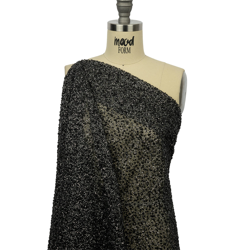 3D Glitter Tulle - Black Puffy Spots - Joann Fabrics
