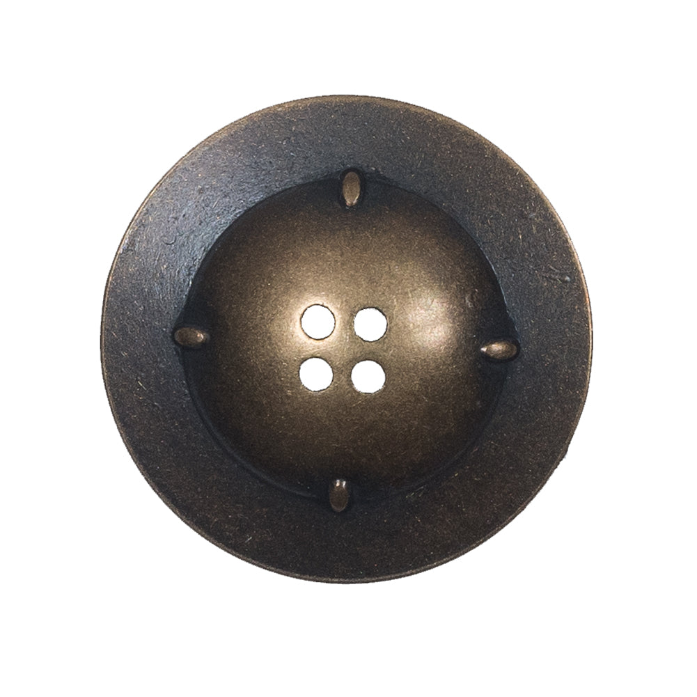 Italian Antique Gold Metal 4-Hole Button - 44L/28mm - Joann Fabrics