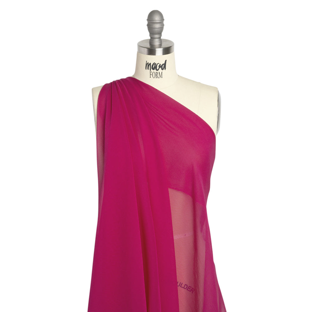 Crinkled Silk Chiffon - Magenta Haze - Premium Collection - Joann Fabrics