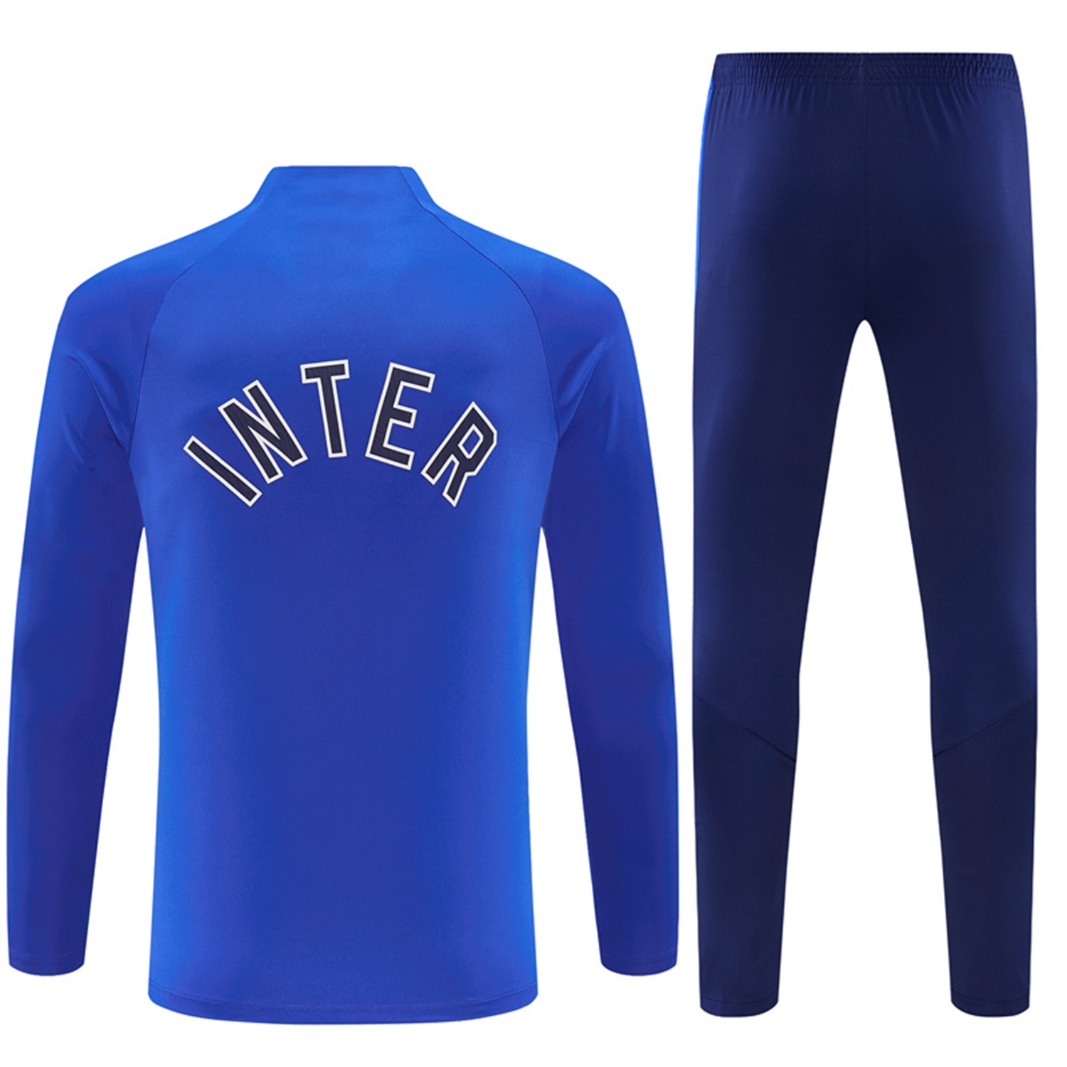 Inter Milan 26-27 Kids Long Sleeve Training Set - Blue Top & Royal Blue Pants - UnitedFutballJersey