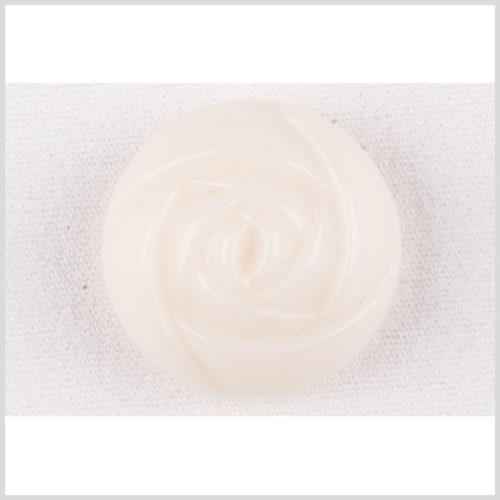 Plastic Shank Back Button - 40L/25.5mm - Off White Rose Shaped - Joann Fabrics