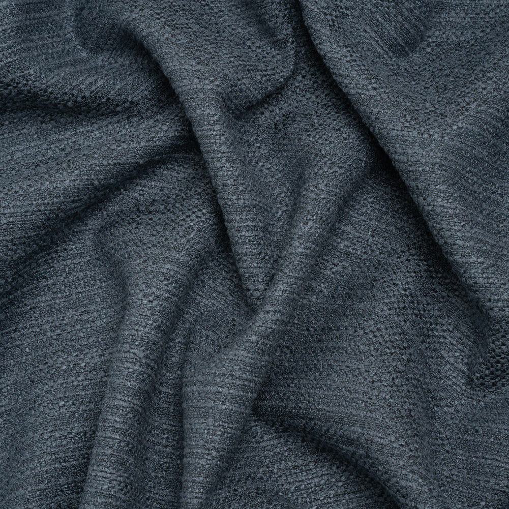 Textured Recycled Polyester Woven - Denim Boucle Stripes - British Imported - Joann Fabrics