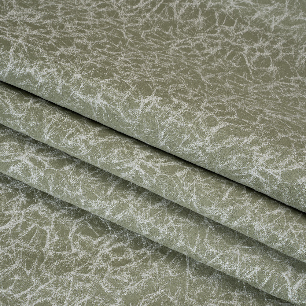 Satin-Faced Jacquard - Sage Cracked - British Imported) - Joann Fabrics