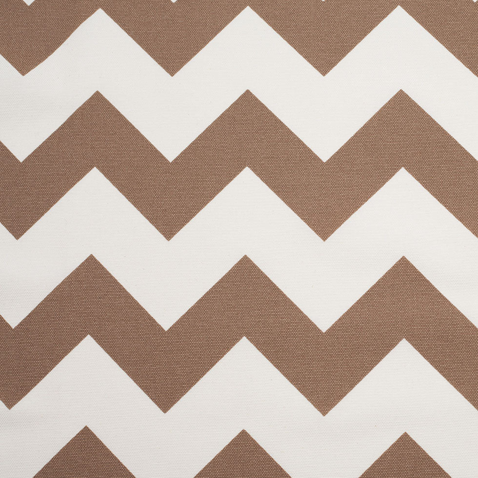 Spanish Mocha/White Geometric Poly-Cotton Woven - Joann Fabrics