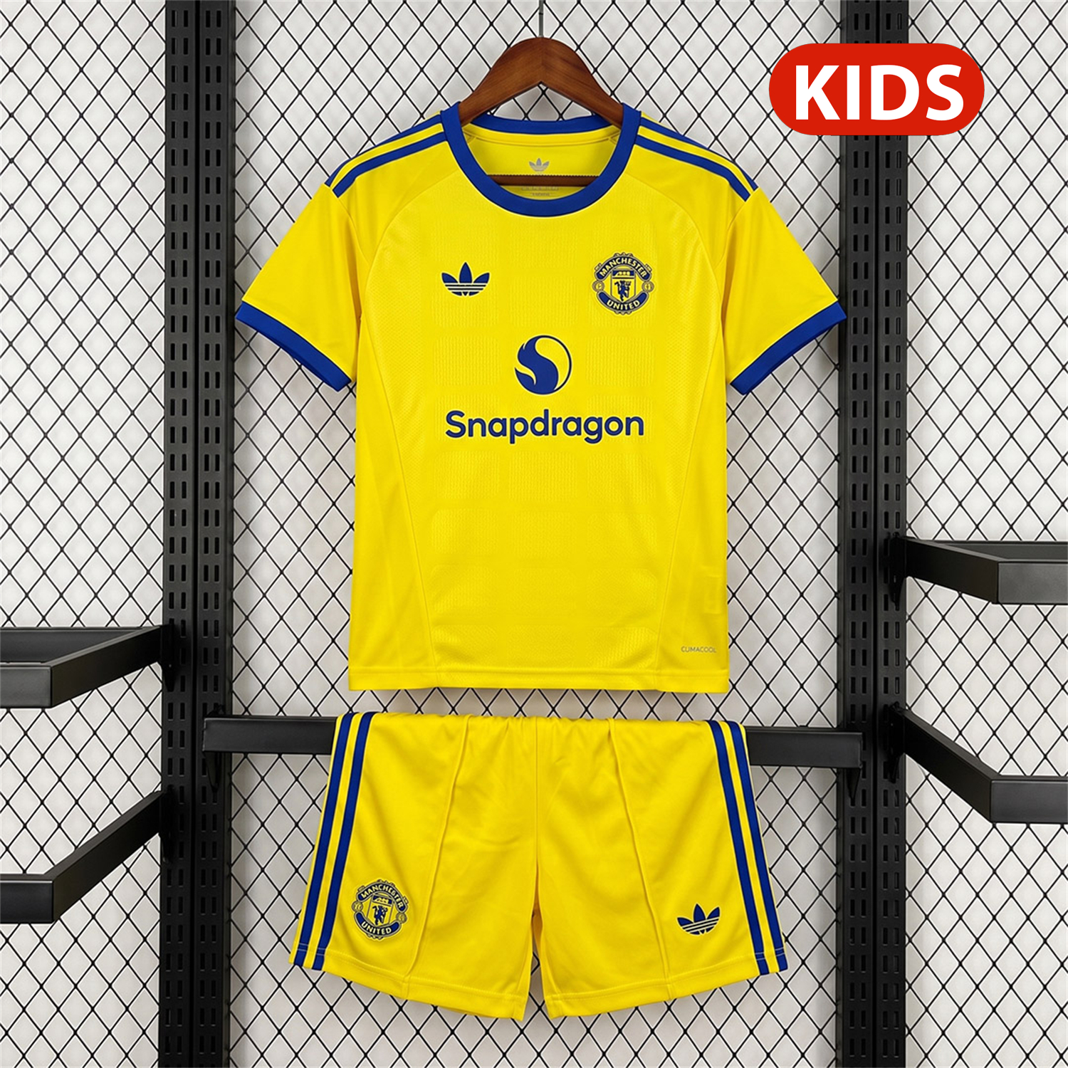 Manchester United 26-27 Yellow Goalkeeper Kids Kit - UnitedFutballJersey