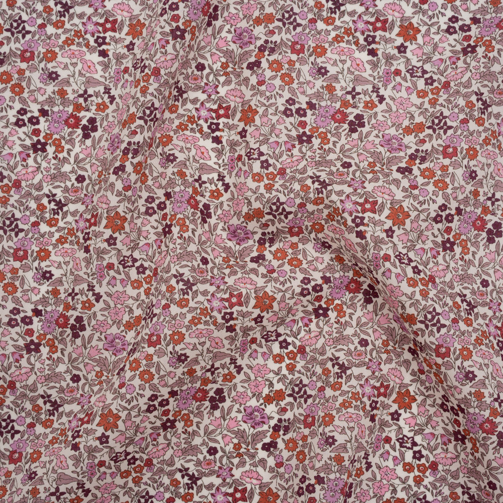 Liberty Fabrics Tana Lawn® - Ava Pink - Pink, Red and Burgundy Florals - Joann Fabrics
