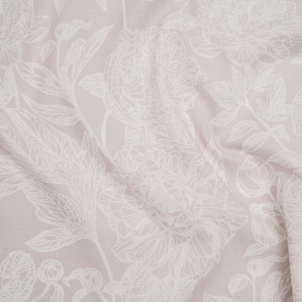 Printed Quilting Cotton by Anna Maria Textiles for Northcott - Doe Peony Floral - Indelible Soft Collection - Joann Fabrics