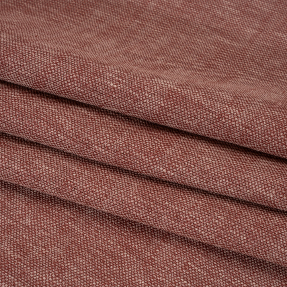 Linen Look Recycled Polyester and Cotton Woven - Berry - British Imported - Joann Fabrics