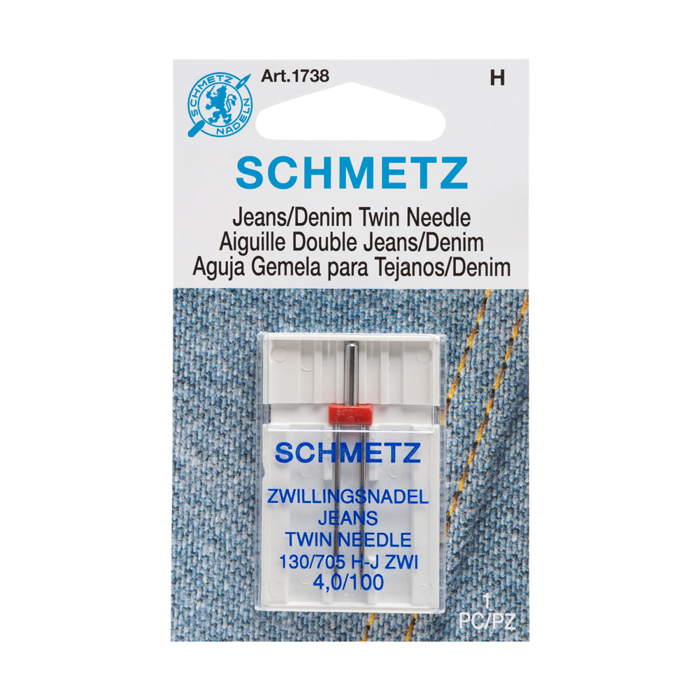 Schmetz Double Denim/Jeans Twin Machine Needle - 4.0/100 - 1 ct - Joann Fabrics