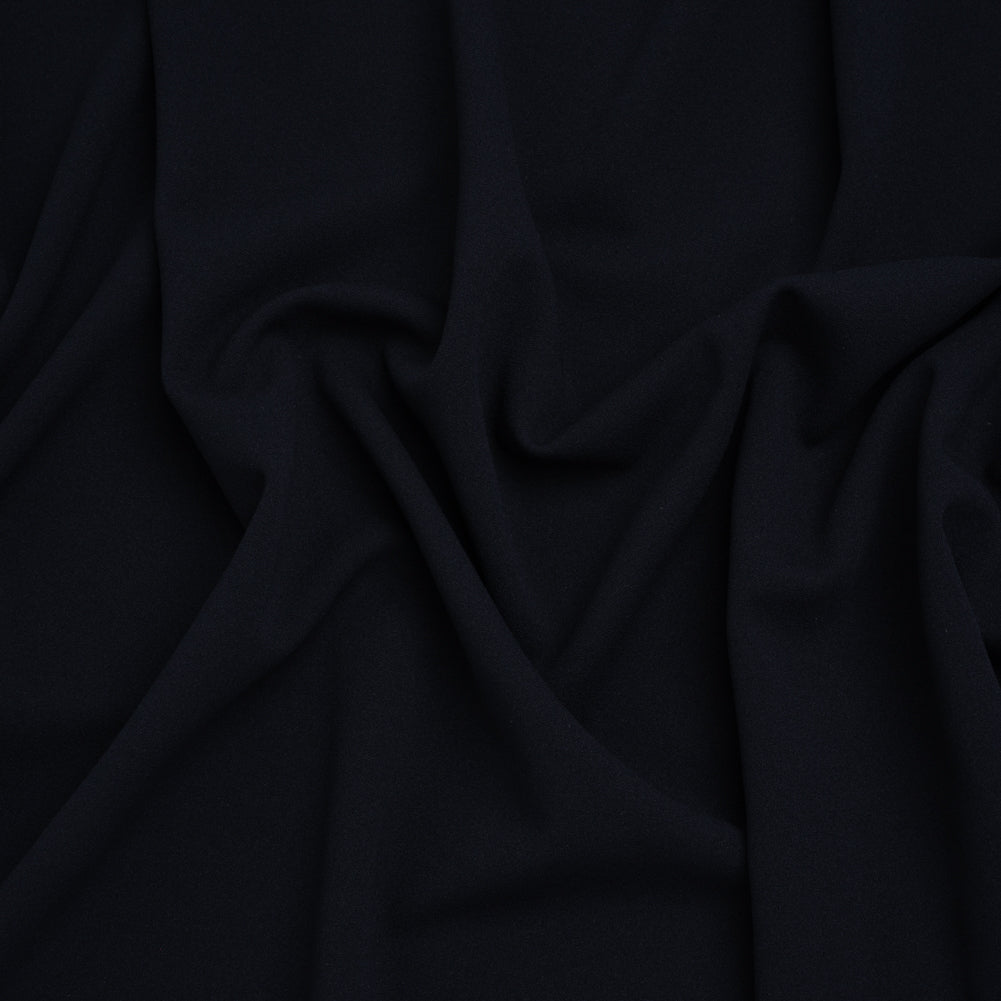 Stretch Polyester Crepe Double Knit - Midnight Navy Blue - Designer Deadstock - Joann Fabrics