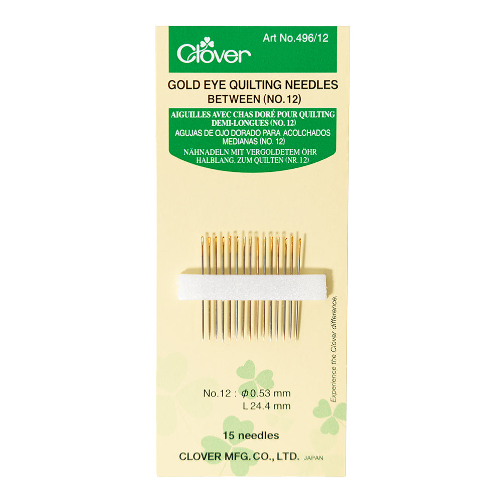 Clover Gold Eye Quilting Between Needles - Size 12 - 15 ct - Joann Fabrics