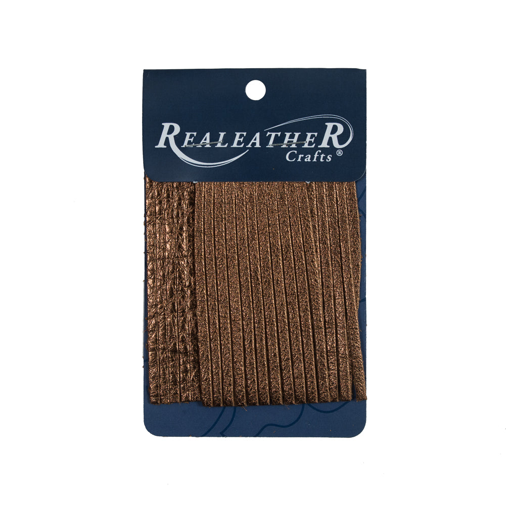 Realeather Metallic Bronze Deerskin Fringe Trim - Joann Fabrics