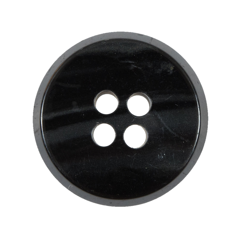 Black Thick 4-Hole Plastic Button - 44L/28mm - Joann Fabrics