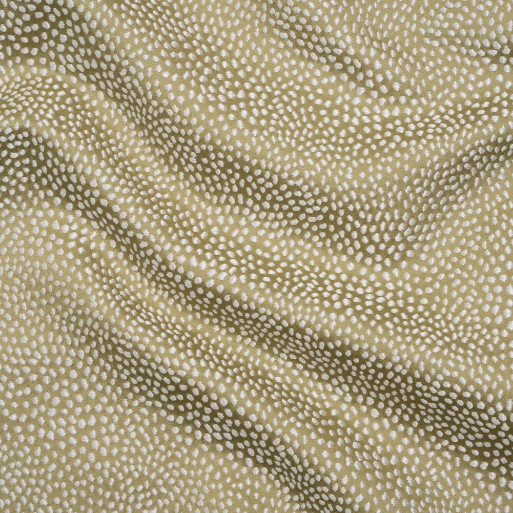 Recycled Polyester Jacquard - Pistachio Little All-Over Spots - British Imported - Joann Fabrics